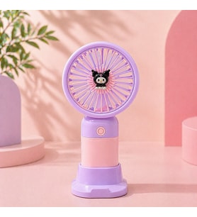 Sanrio Karakterli Şarjlı Fan Vantilatör Hello Kitty Kuromi USB Taşınabilir Mini Fan
