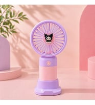 Sanrio Karakterli Şarjlı Fan Vantilatör Hello Kitty Kuromi USB Taşınabilir Mini Fan