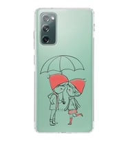 Samsung Galaxy S20 FE Uyumlu Kamera Korumalı Kapak Aşk Tasarımlı  Şeffaf  Kılıf