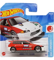 Hot Wheels - Honda Civic Custom - Hw J-Imports 10/10 - Hcx78 - Short Card - Asada Race Garage - Matt (Çok Renkli)
