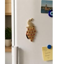 Magnet Kaplumbağa Buzdolabı Süsü 8x6 CM – Taş İşlemeli Dekoratif Türkiye Hediyelik Magnet
