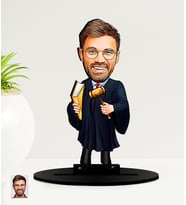 Kişiye Özel Avukatlar  Günü Hediyesi  Erkek  Avukat Karikatürlü  Mdf Biblo (Çok Renkli)