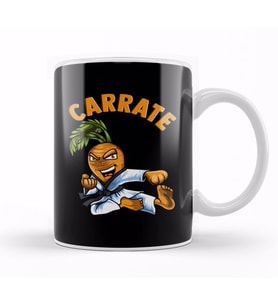 Funny Carrate Karate Carrot Pun Martial Arts Kupa Bardak Porselen
