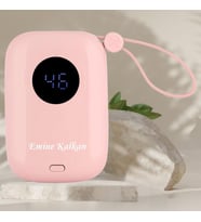 KİŞİYE ÖZEL İSİM BASKILI Hızlı Şarj Powerbank 10000 mAh (Pembe)