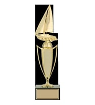 ODAK KUPA - Figürlü Kupalar - Yelken Figürlü Kupalar FG-039 A - 37 cm