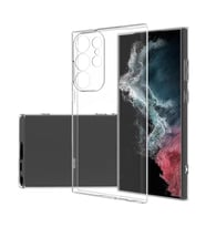 Galaxy S23 Ultra Kılıf Şeffaf İnce ve Esnek Süper Silikon Kılıf (Renksiz)
