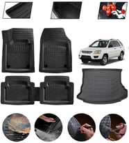 Kia Sportage 2005-2010 Uyumlu Paspas Araca Özel Bagaj Havuzu MBS Siyah