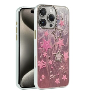 Pilelistore   iPhone 16 Pro Kılıf Blade Aynalı Desenli Kapak - Desen 7