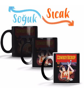 Cowboy Fiction Sihirli Kupa Bardak Porselen