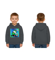 Unisex  Baskılı brawl stars Çocuk Swaetshirt Kapüşonlu 3 İplik Şardonlu (Füme)
