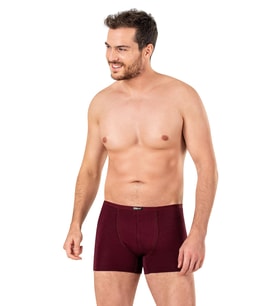 Erkek Pamuklu Modal Boxer  Bordo K11897