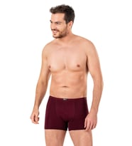 Erkek Pamuklu Modal Boxer  Bordo K11897