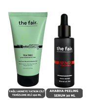 the fair Yağlı Akneye Yatkın Cilt Temizleme Jeli 150 ml ve Ahabha Peeling Serum 30 ml