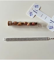 İpekish 18 cm Silver Renk Zirkon Taşlı Bujiteri Bileklik – Şıklığın Işıltısı (Gümüş Gri)