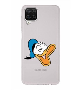 Samsung Galaxy A12  Kapak Donald Duck Tasarımlı Şeffaf Silikon Kılıf