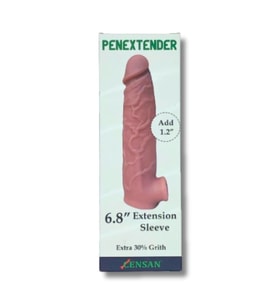 Penextender Testis Girişli Realistik Penis Kılıfı
