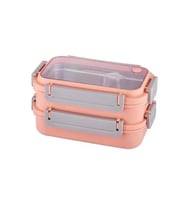VAGONLİFE 1200 ML 3 BÖLMELİ PASLANMAZ ÇELİK LUNCHBOX PEMBE