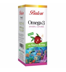 Balen Omega 3 Balık Yağı Visne Aromalı Şurup 150 ml