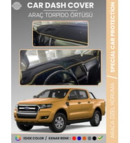 FORD RANGER (2018-2019) Torpido Örtüsü Ön Göğüs Koruma Torpido Koruma Tam Uyum Kaymaz Kolay Montaj