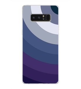 Samsung Galaxy Note 8 Kapak Renk Cümbüşü Tasarımlı Şeffaf Silikon Kılıf