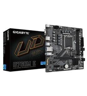 GIGABYTE B760M E DDR5 7200MHZ 1XVGA 1XHDMI 1XDP 1XM.2 USB 3.2 MATX 1700P (12. / 13. VE 14. NESİL İŞL