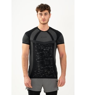 Maraton SlimFit Erkek Bisiklet Yaka Siyah T-shirt