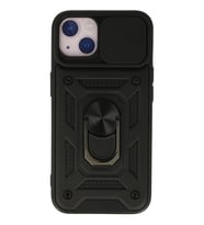 Durukar® iPhone 13 Kılıf Pars Lens Yüzüklü Silikon - Siyah