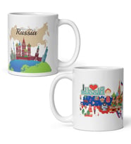 Rusya Kupa Bardak 2 Adet Seyahat Hatıra Russia Mug (Karışık)