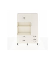 Arges Gardrop 7 Raflı 5 Çekmeceli 3 Kapaklı 132x30x195 Aytaşı-Aytaşı
