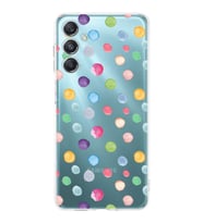 PrintiFy Samsung Galaxy M34 5G ile Uyumlu Water Color 6  Kamera Korumalı Şeffaf  Kılıf