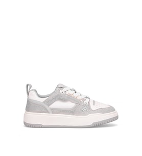 Guja 25K359-4 Kadın Hakiki Deri Klasik Sneaker Gümüş