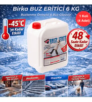 Birka Buz Eritici 6 Kg – Buzlanma Önleyici ve Buz Çözücü, -45°C, Magnezyum Klorürlü x 4 Adet