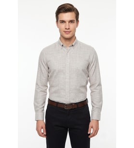 Erkek Slim Fitt Uzun Kol % 100 Pamuk Gömlek BGL-ST05627