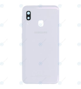 BYR Samsung A20 E Beyaz Kasa + Kapak + Yan Tuşlar, LENS HARİÇ