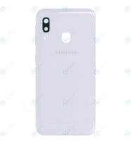 BYR Samsung A20 E Beyaz Kasa + Kapak + Yan Tuşlar, LENS HARİÇ