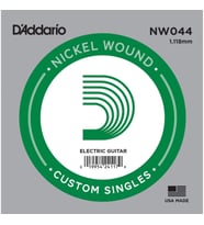 D'Addario NW044 Nickel Wound Elektro ve Akustik Gitar Tek Teli - .044 (Aksesuar)  Hem Elektro Hem Akustik Gitar Uyumu, Korozyona Dayanıklı Yapı ve Zengin Manyetik Tepki