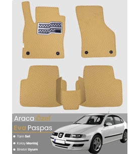 SEAT LEON 1M (1998-2004) Uyumlu EVA Paspas Tam Set–Oto Paspas,Araca Özel,Kolay Montaj