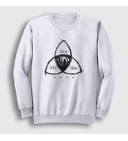 Presmono Unisex Beyaz Connected V3 Dark Sweatshirt 186511tt