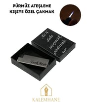 Pürmüz Ateşleme Kişiye Özel Çakmak ve Kutu (Karışık)