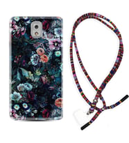 Samsung Note 3 4 5 8 9 20 Ultra 10 Lite Kılıf Boyun Asklı Rasta Silikon Great Flowers 1304