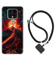 Tecno Camon 16 18P Pova Kılıf Boyun Askılı Silikon Yanardağ 1611