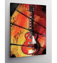 Kanvas Tablo Les Paul Elektro Gitar