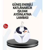 Katlanabilir 5 Kanatlı Solar LED Bahçe ve Kamp Lambası