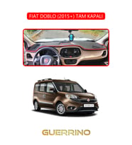 FIAT DOBLO 2015+ TAM KAPALITORPİDO KORUMA HALISI KIRMIZI KENAR