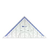 Kraf Geodreick Geometrik Açılı Gönye 32 cm (Şeffaf)