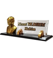 Masalık İSİMLİK - Buro Ofıs Hediye M542  ATA GOLD Masa İsimliği
