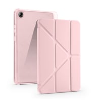 Lexroo Lenovo Tab One 8.7 TB-305FU Kılıf Tri Folding Kalem Bölmeli Standlı Kılıf - Rose Gold