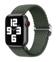 Apple Watch Seri 7 Uyumlu Ayarlanabilir Esnek Solo Loop Kordon - Haki