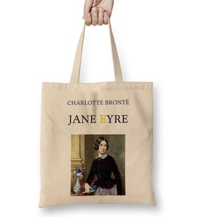 Jane Eyre Charlotte Bronte Jan Eyre And Mr Rochester 02 Bez Çanta Uzun Saplı