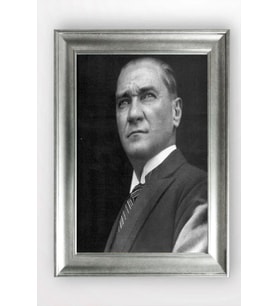 Gümüş Çerçeveli Atatürk Tablo a549